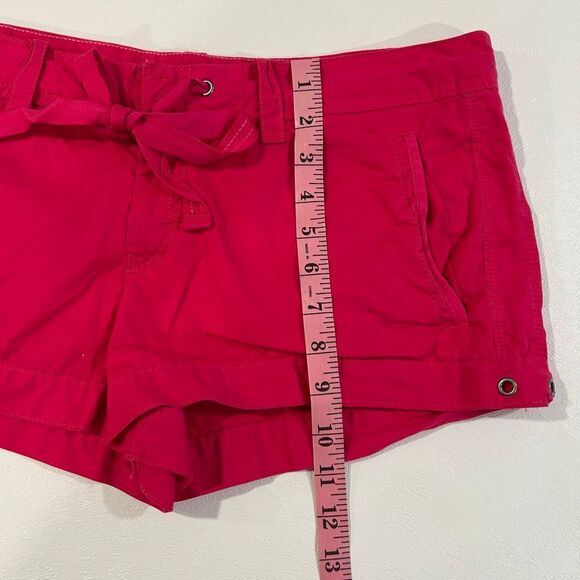 Vintage Y2K PINK Victoria’s Secret Hot Pink Cotton Drawstring Shorts | Size 10 - Picture 7 of 8